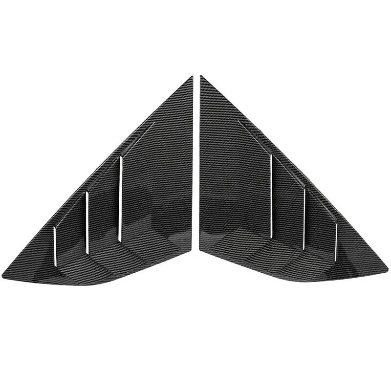 لفورد فوكس هاتشباك 2012-2018 سيارة الخلفية كوة نافذة الجانب مصراع الربع غطاء الكسوة ملصق تنفيس مغرفة ABS ألياف الكربون