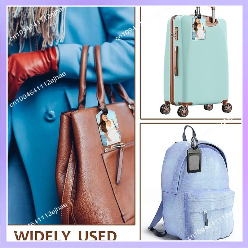 N83R 20 حزمة بو الجلود نقل الحرارة حقيبة العلامات علامات الأمتعة لحقيبة السفر حقائب رياضية حامل