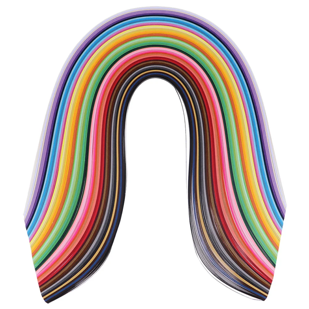 

1000Pcs Quilling Paper Strips Multicolor 5mm Width Paper Craft DIY Card Scrapbook Photo Frame Supplies Quilling Supplies
