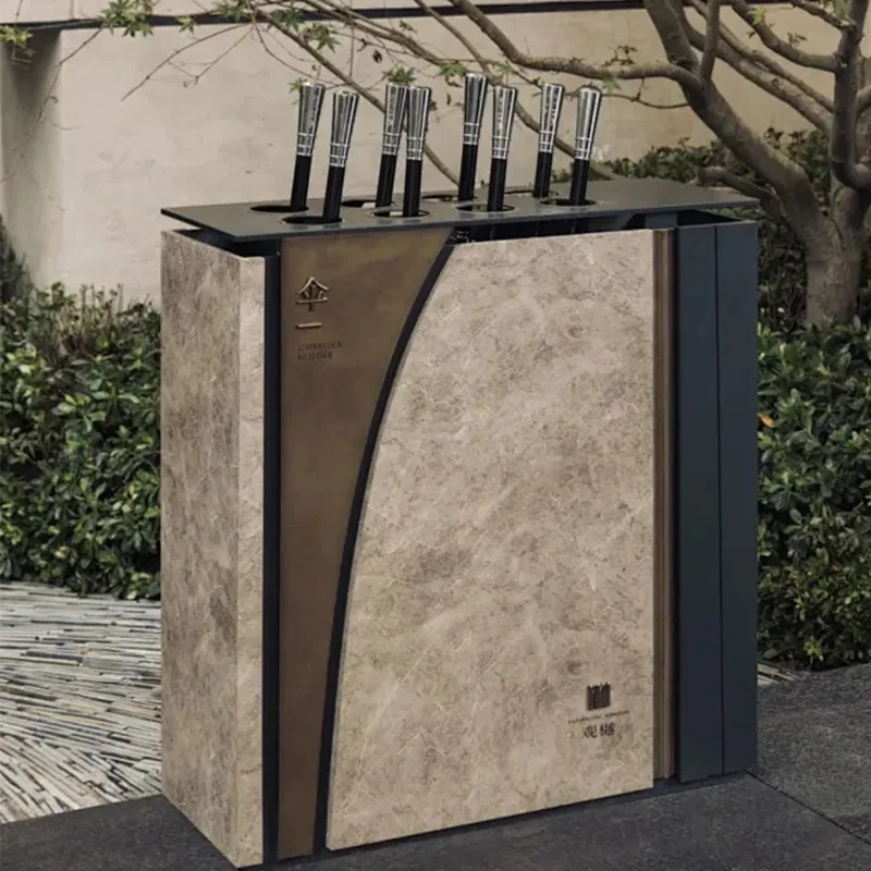 Luxury Umbrella Storage Rack With Umbrella Artifact At The Door Umbrella Rack In The Hotel Lobby Sales Department Commercial