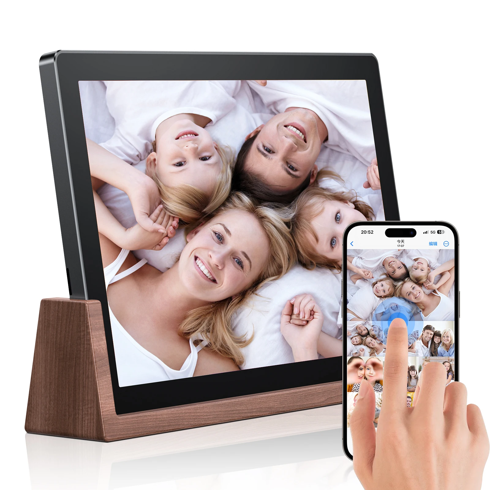 Smart WiFi Picture Android  Digital Photo Frame Chinese Factory 10 Inch Internet App Smart Display Signage