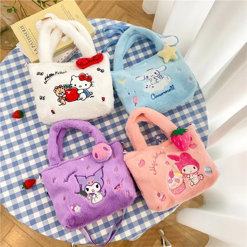 Sanrio Nieuwe Melodie Kinderen Clow M Lichtgewicht Crossbody Grote Capaciteit Schattige Cartoon Draagtas