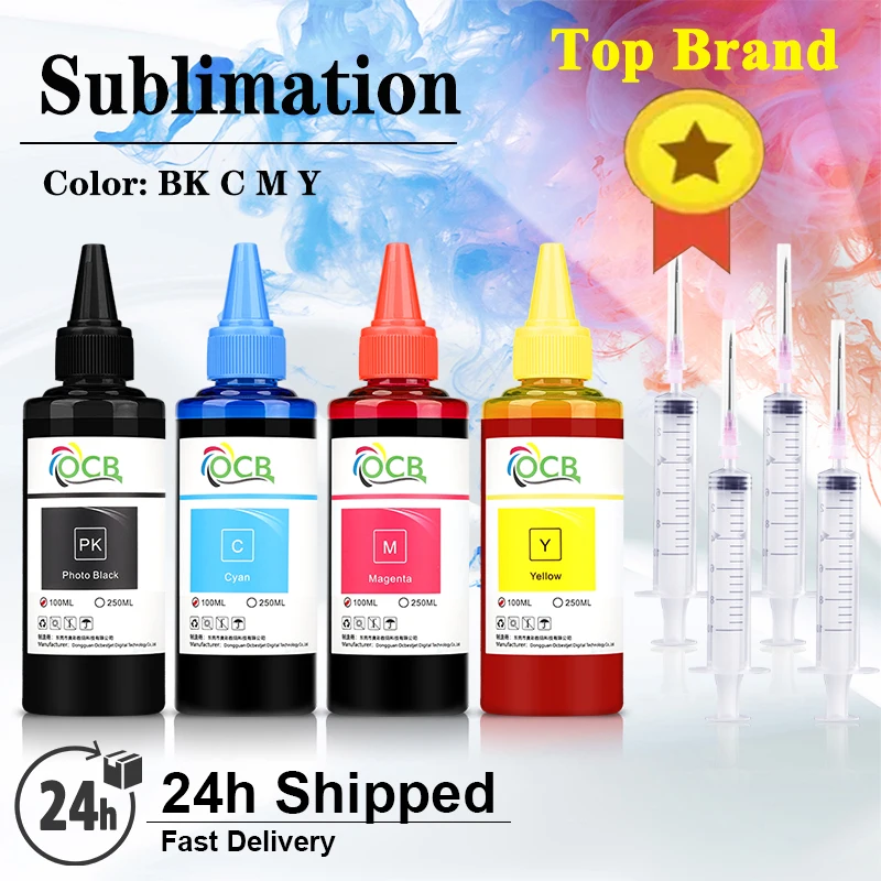 

100ML 4pcs T49M1 T49M2 T49M3 T49M4 T49N1 T49N2 T49N3 sublimation ink for Epson SC-F500 SC-F530 SC-F570 F-Series desktop printer