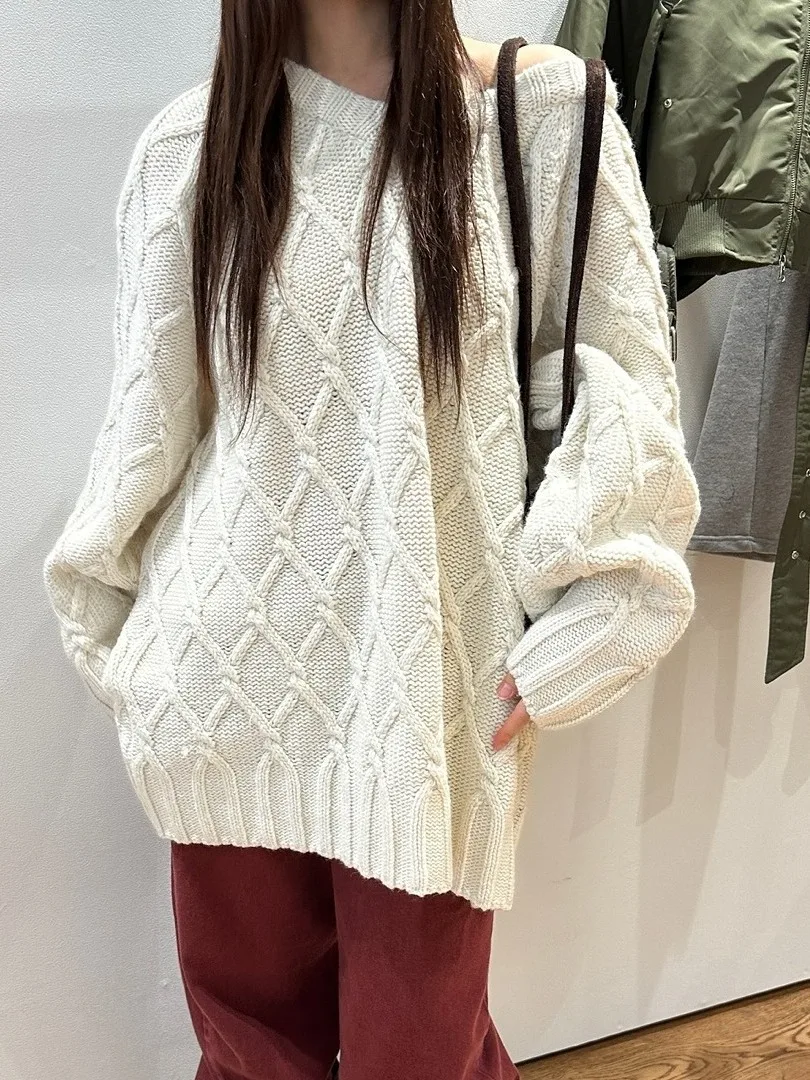 

Модный вязаный свитер, кардиган, женский свободный длинный свек на одной пуговице, осень-зима, новый удобный ленивый топ