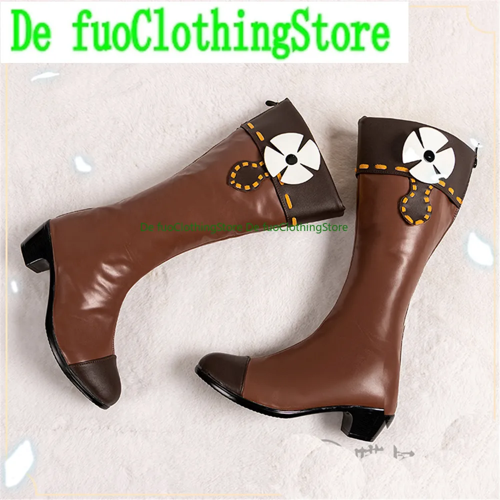 DefuoClothing Store Genshin Impact Klee Stiefel Cosplay Schuhe SpielHalloween Weihnachten Spiel Anime Charakter Party Requisiten