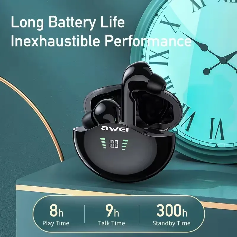 Auricolari Bluetooth wireless TWS Auricolari per chiamate HiFi ad alta definizione touch intelligenti con display a batteria LED integrato