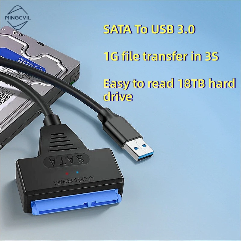 

MINGCVIL Кабель USB 3.0 к Sata для 2,5-дюймового внешнего жесткого диска SSD Адаптер жесткого диска USB к SATA Кабель-адаптер жесткого диска
