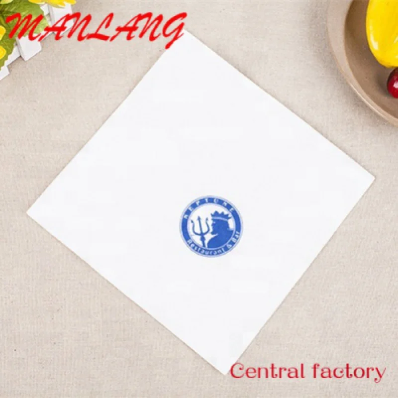 Custom  Color Logo Printed Napkin Tissue For Restaurant