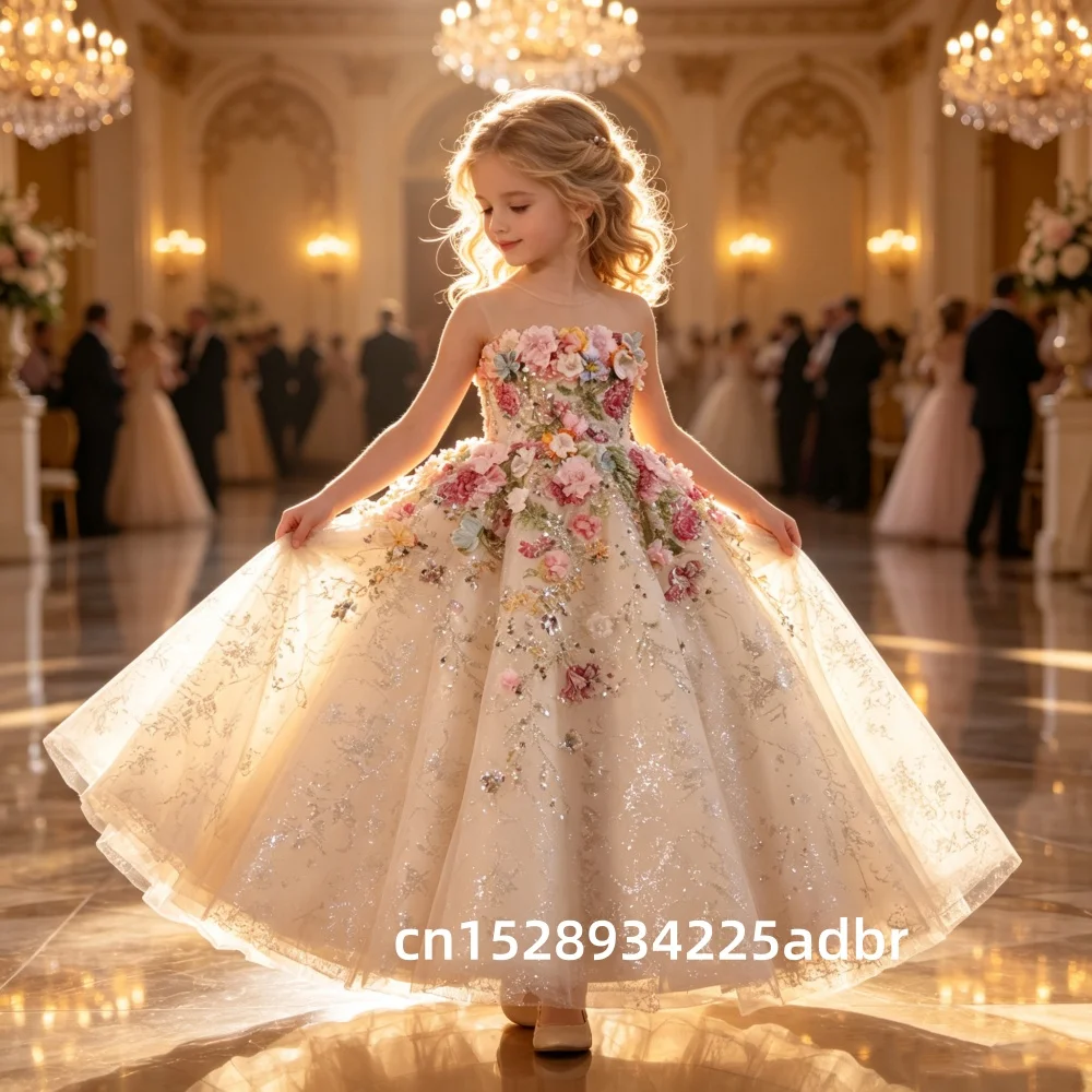 girl-high-end-french-style-forest-series-flower-little-host-walk-show-piano-performance-birthday-flower-girl-party-ballet-dress