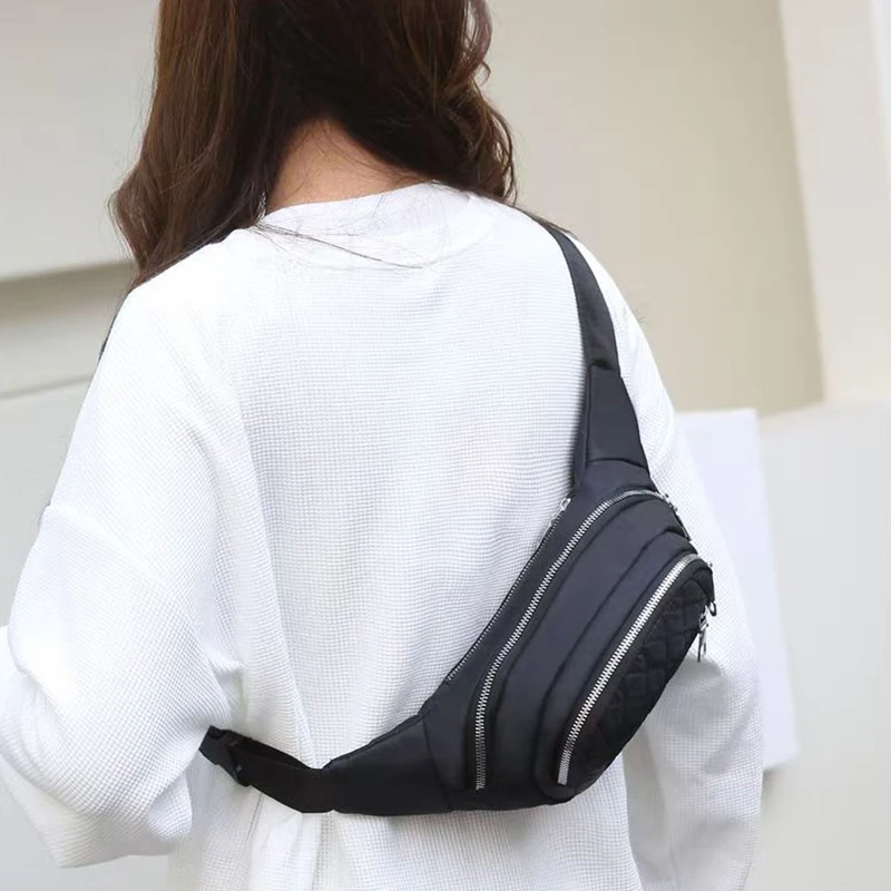 Bolsas retangulares de estilo neutro para homens e mulheres. Adequado para estudantes carregam como bolsa crossbody ao sair ou compras.
