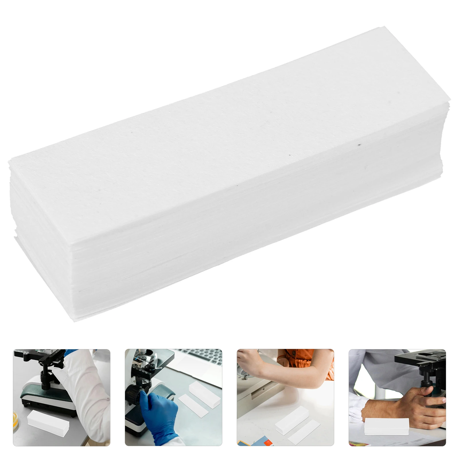 

100 Sheets Laboratory Blotting Pigment Separation Absorbent Strip For Science Experiment Cleaning Rectangular Strip Science
