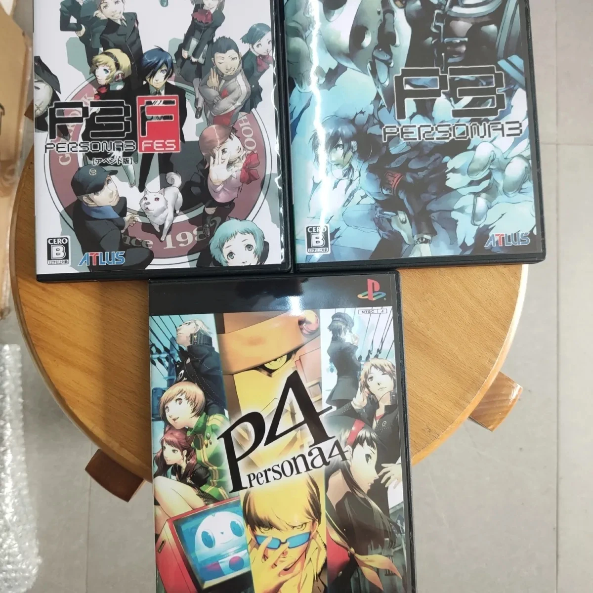 PS2 شخصية 3 + 4 لعبة نسخة 3 قطعة CD P3 P4 Iori Junpei RPG سائق بصري ألعاب القرص Takeba Yukari أجزاء آلة تأثيري أقراص مضغوطة كبيرة