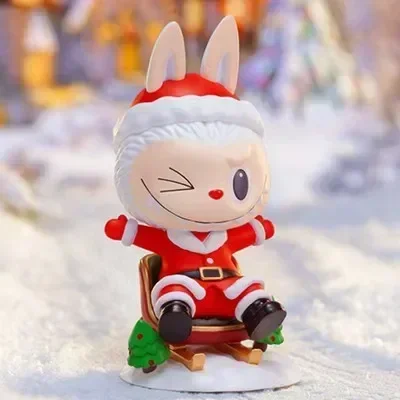 

POP MART Labubu the Monsters Christmas Mystery Box Cute Anime Figure Collectible Toy Doll Desktop Ornaments Guess Bag Series
