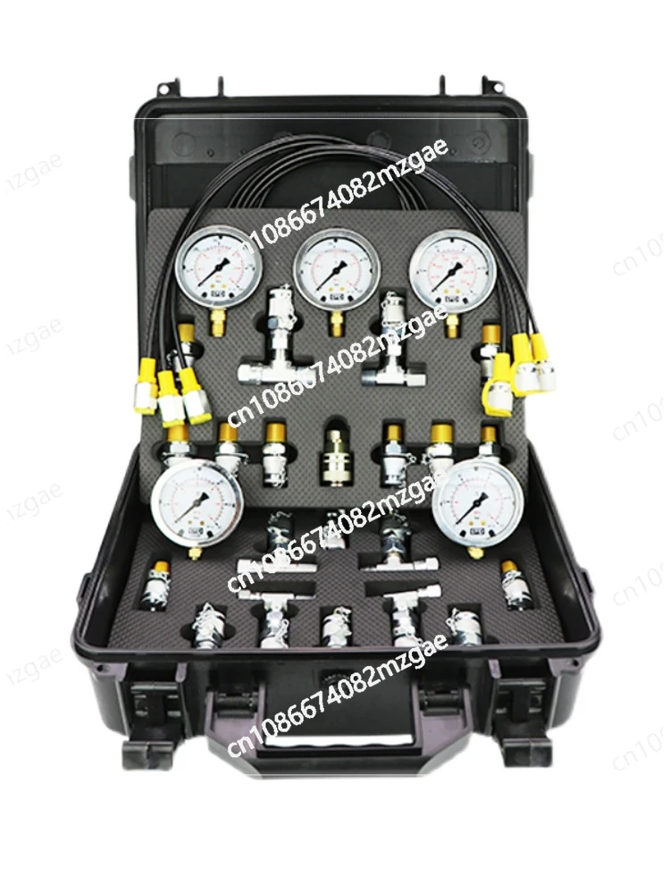 Machinery Pressure Gauge Set Pressure Detector Hydraulic Oil Torture Testing Pressure Box Pilot Pump Excavator Instrument