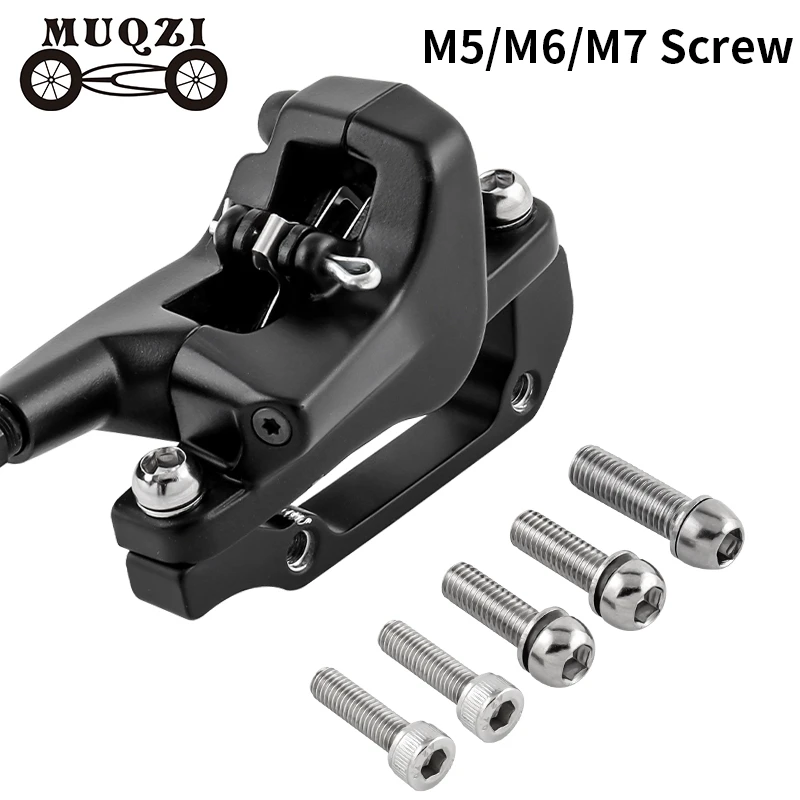 MUQZI 4PCS Bike Screws M5 M6 M7 MTB Road Folding Bike Bolt Bicycle Derailleur Seatpost Headset Top Cap Stem Crank Screws