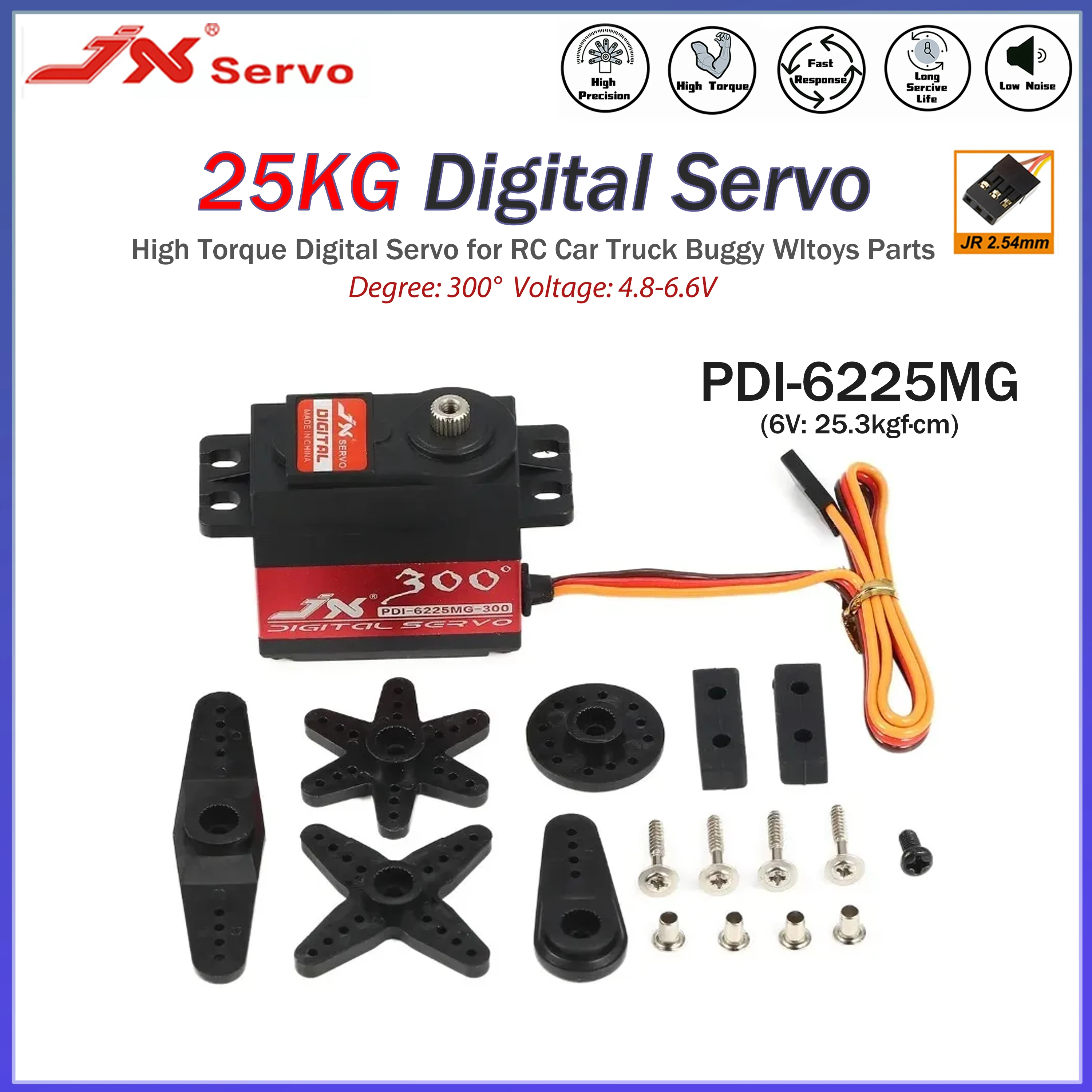 Servo Metal Gear - JX PDI-6225MG 25kg Servo Digital Torsi