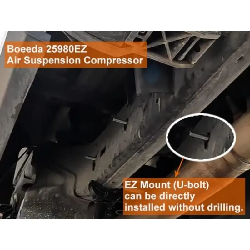 System with EZ Mount Compatible with Air lift Firestone Air Spring Kit Replace