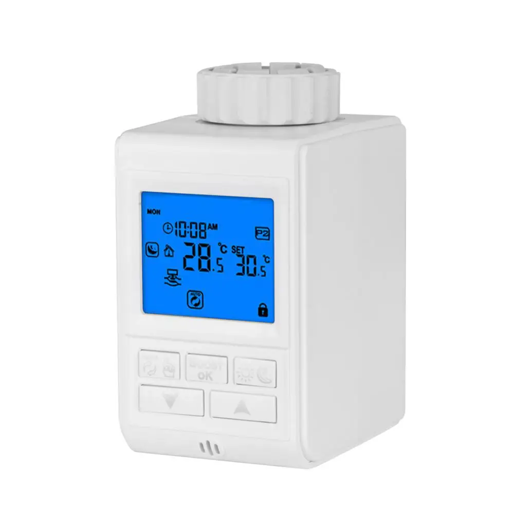 Smart Thermostat 0.5 Degree Celsius Work With Alexa Open Window Detection Prevent Tampering Lcd Digital Intelligent Electronic