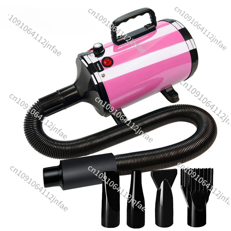 

220V Pet Hair Dryer, Quiet Fast-Drying Grooming Blower with Stepless Speed Control for Dogs and Pets
