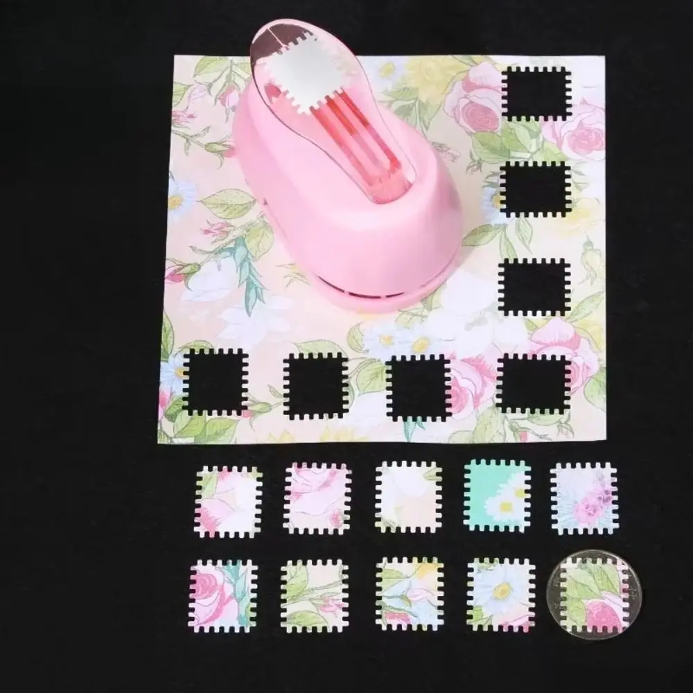 School Supplies Labor Saving Stamp Border Punch DIY 2x1.8cm Embossing Machine Paper Cutting Cutting Craft Round Hole Punch Craft