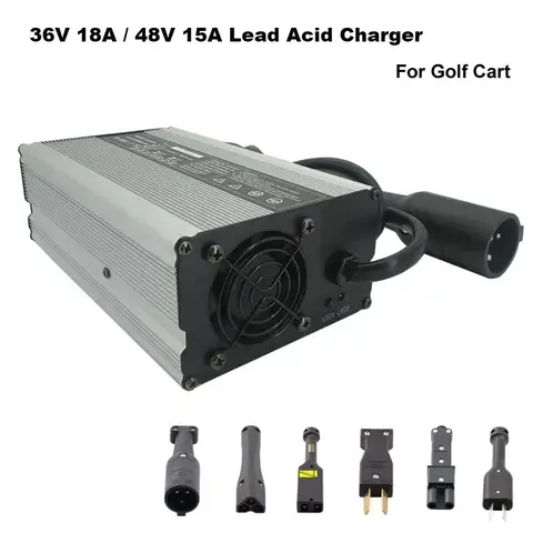 납산 골프 카트 버기 배터리 충전기, 클럽 자동차 지게차 EZGO TXT RXV RV 충전기, 36 V 18A 20A 48V 15A