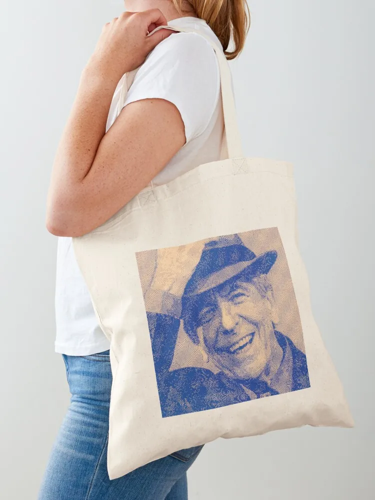 

Leonard Cohen Var3-04 High Quality original digital drawing by Aryan Shahabian Tote Bag custom bags Reusable bags bags for women