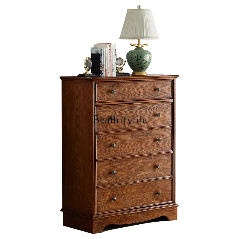 

*All solid wood shoe cabinet dust-proof storage American rotating shoe cabinet