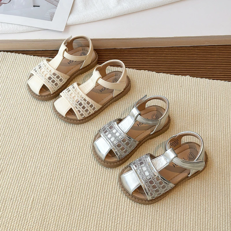 

Summer Baby Girls Sandals Children Hollow Out Princess Shoes Comfortable Soft Soled Anti Slip Kids Beach Shoes Infant Sandals