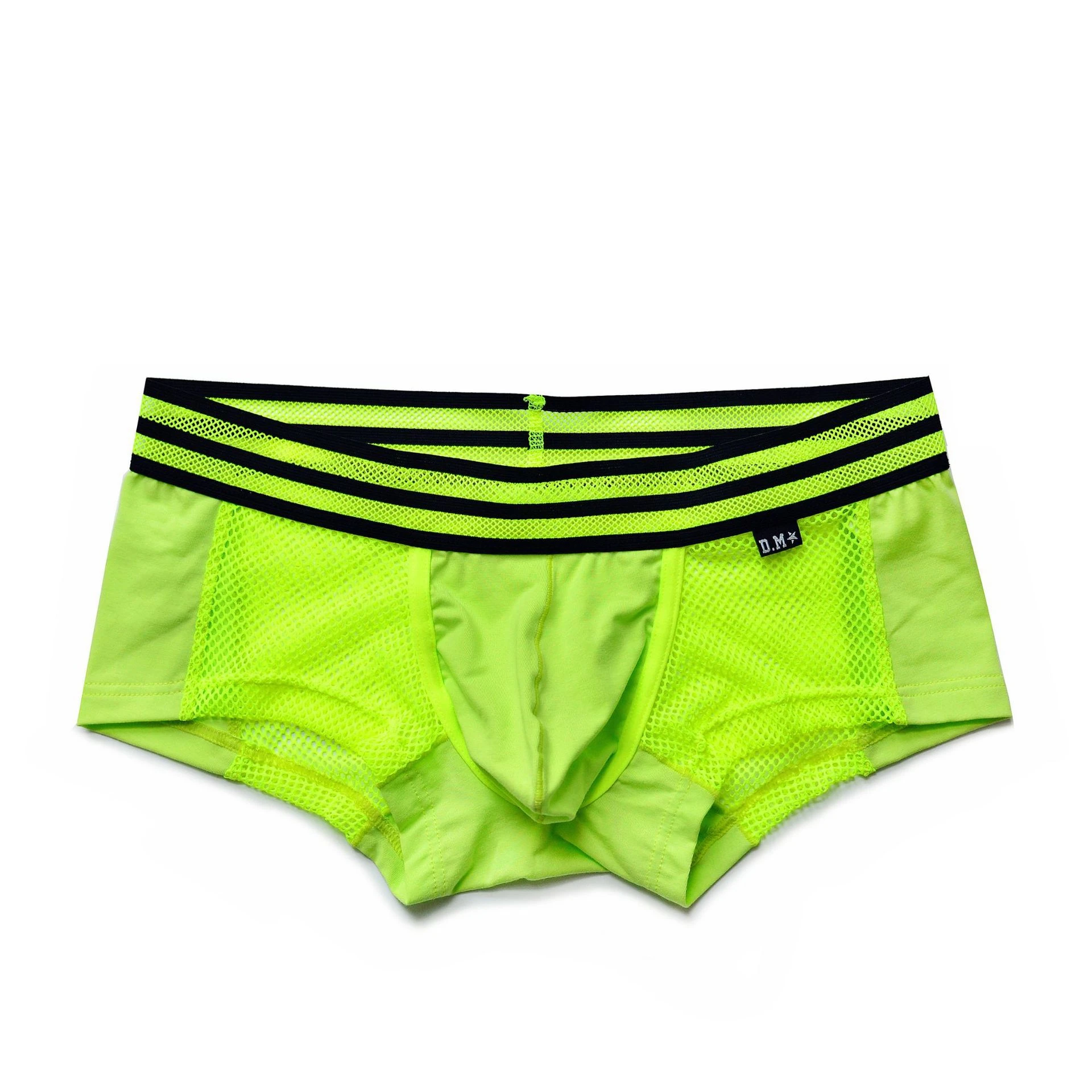 Underwear Sexy Boyshort Mesh Perspective Sports Breathable Youth Sports Summer Boyshort Soft Low Waist Panties