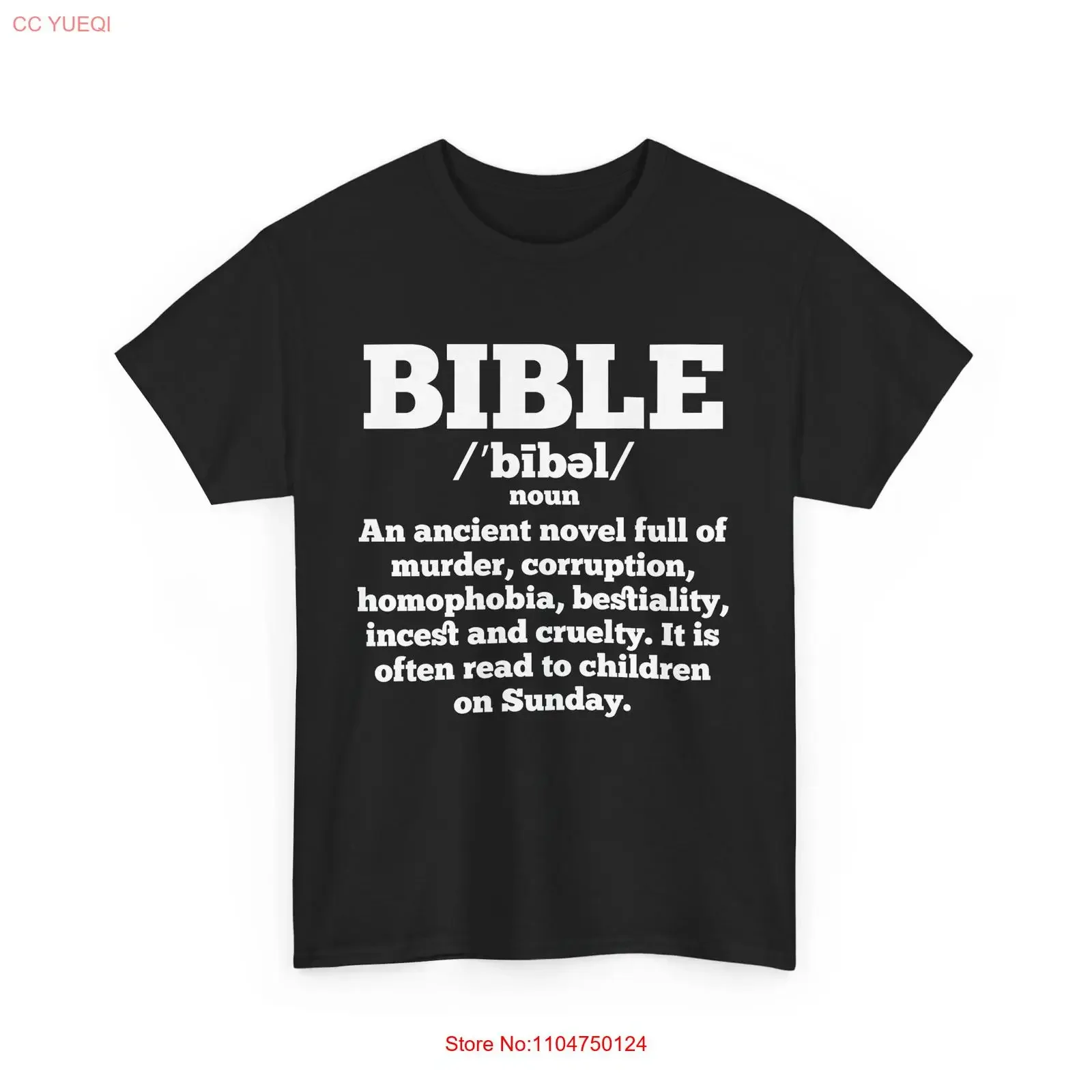 Anti Cristo ateo divertido ateísmo Biblia definición camiseta vintage lavado ligeramente Top para uso diario Casual suave gráfico
