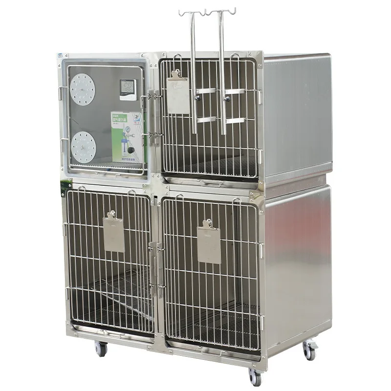 Stainless steel combination double-layer cat cage, stainless steel double-layer cat cage