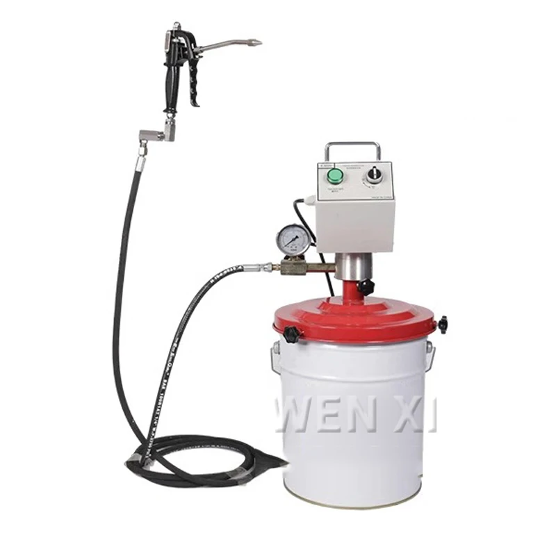 Air Operated Grease Pump Pneumatic Oil Pump 20 L Capacity Barrel With Swivel Oiling Rotatable Gun Head Oil Injection Tool