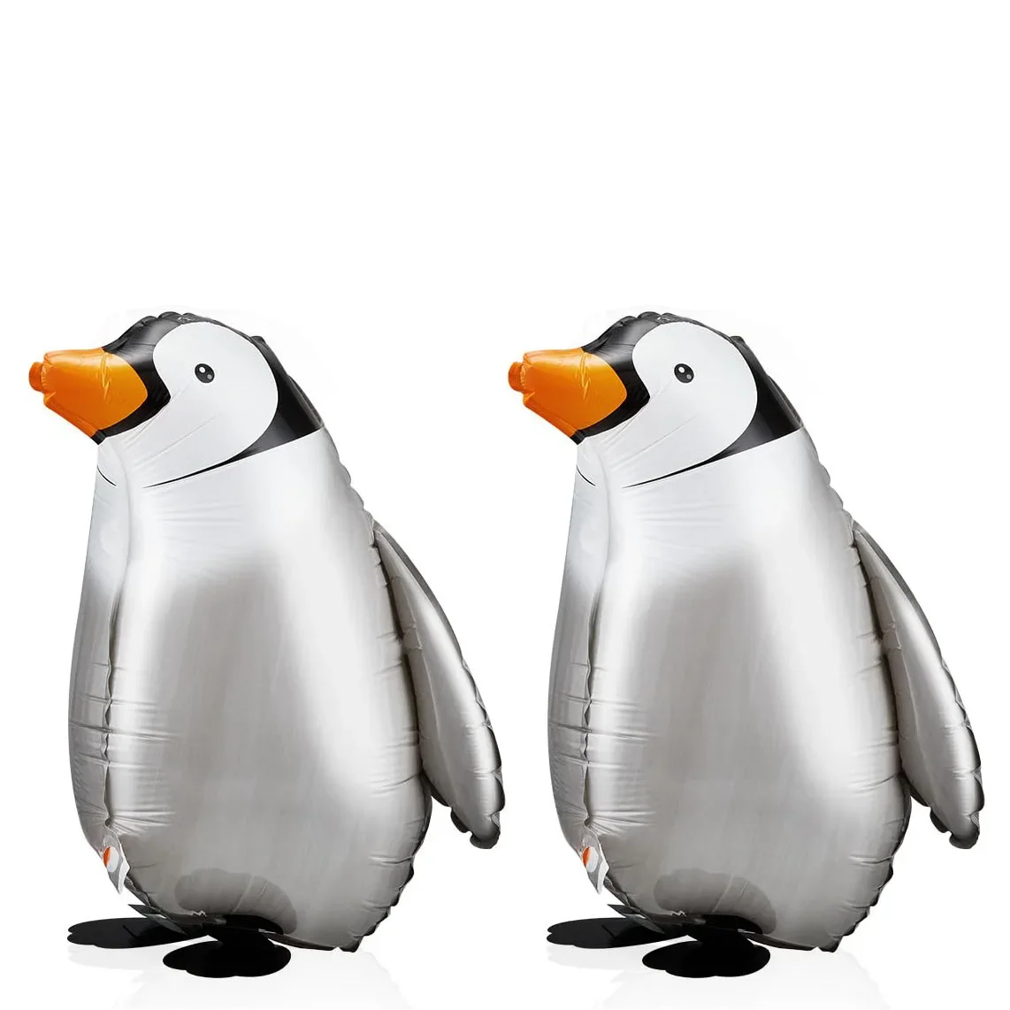 2 Stück 19 Zoll Gehende Pinguin-Folienballons Familienfeier Haustier-Party Geburtstagsfeier-Zubehör Gehende Tier-Heliumballons – Detail 1