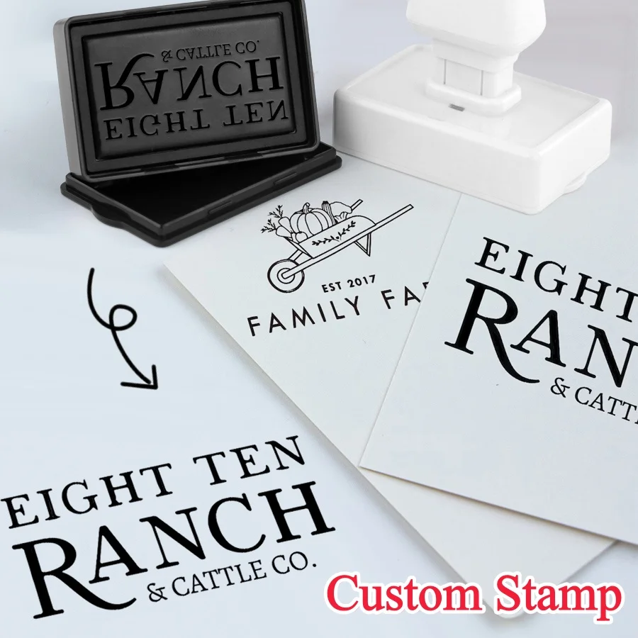 

Custom Self-Inking Stamp with Your Logo-Professional Security Seal for Document Notary, Business & Corporate Use - 5 Ink Colors