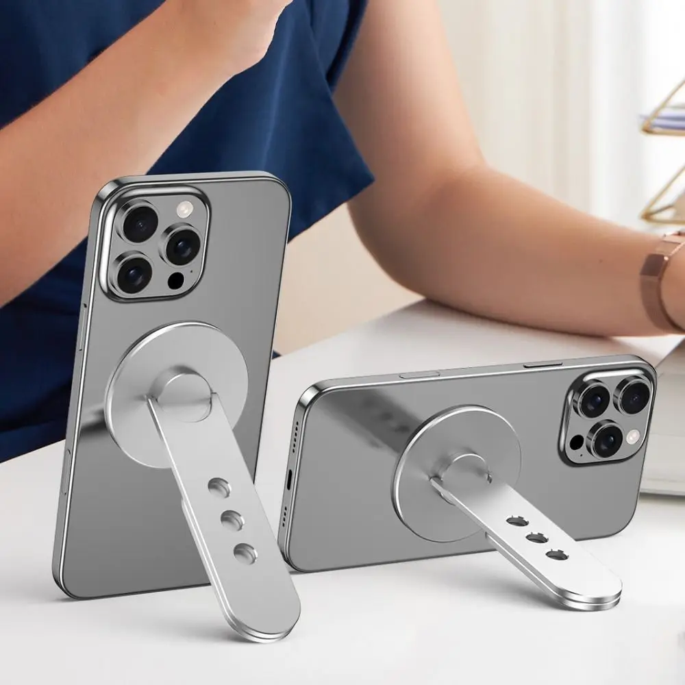 

180° Rotating Magnetic Phone Holder Foldable Dual-Screen Interaction Extension Bracket Space Saving Monitor Side Mount