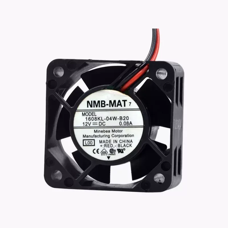 New NMB 4CM 4020 12V 0.08A 1608KL-04W-B20 two-wire, silent, cooling fan