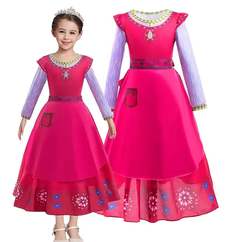 Disfraz de Cosplay de La Reina Amaya para niñas, vestido de princesa para fiesta de cumpleaños, juegos de rol para niños, trajes de fantasía, Carnaval, nuevo