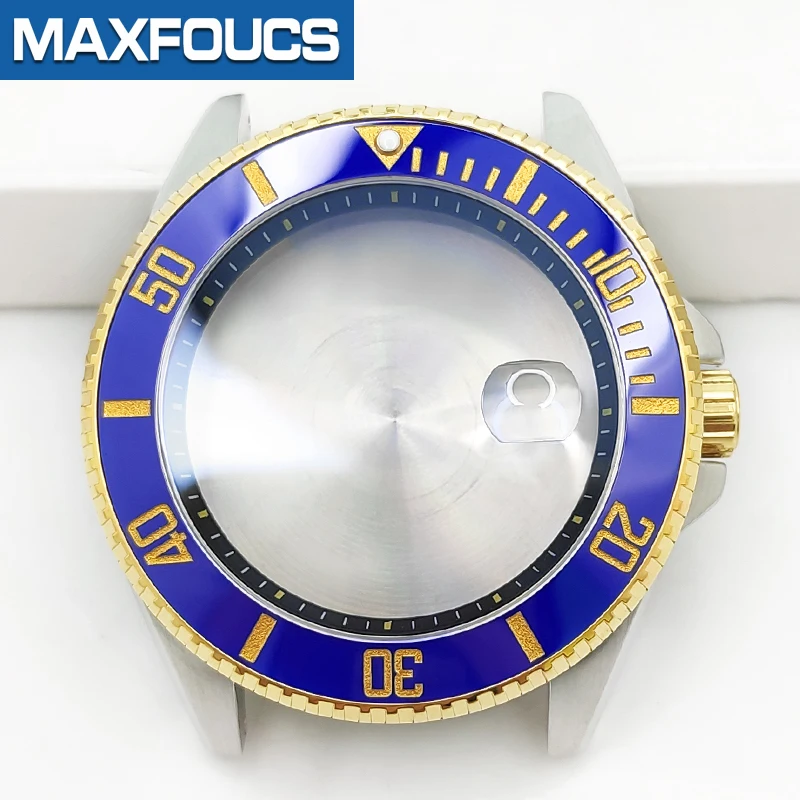 MDV-106 Gehäuse MOD Swordfish Stahl-Uhrengehäuse 3-Uhr-Position Glänzende/Gebürstete Lünette Eingesetzte Krone Gehäuseboden Saphirglas Kundenspezifisches Teil – Detail 15