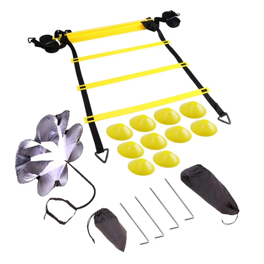 2026 Speed Ladders Soccer Football Speed Agility Training 12 Rung Adjustable Speed Ladder 19ft Length Agility Ladder