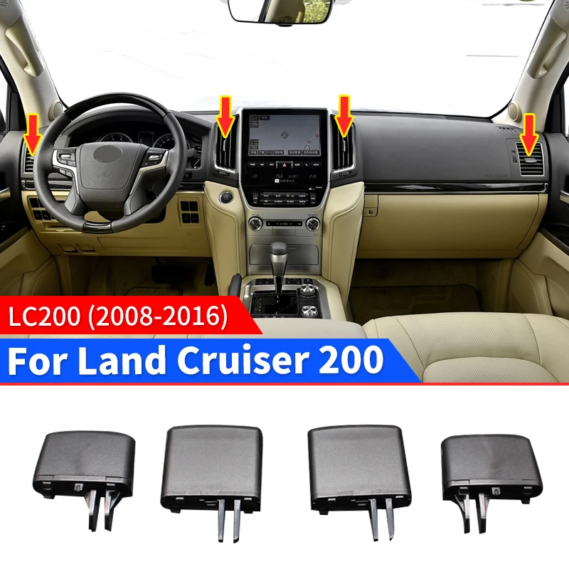 

Подходит для Toyota Land Cruiser 200 Lc200 2008-2016, передняя розетка для кондиционера, мобильная пряжка, зажим 2015 2014 2013