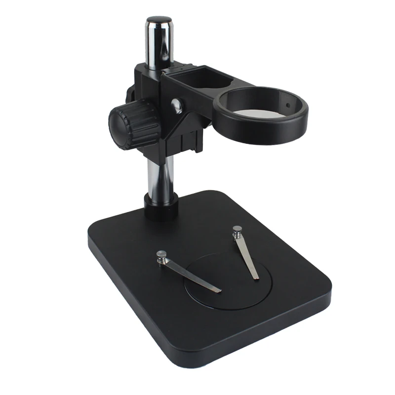 Adjustable 76mm Focus Holder Miroscope Stand 32mm Pillar Table Microscope Support For Trinocular Binocular Stereo Microscope