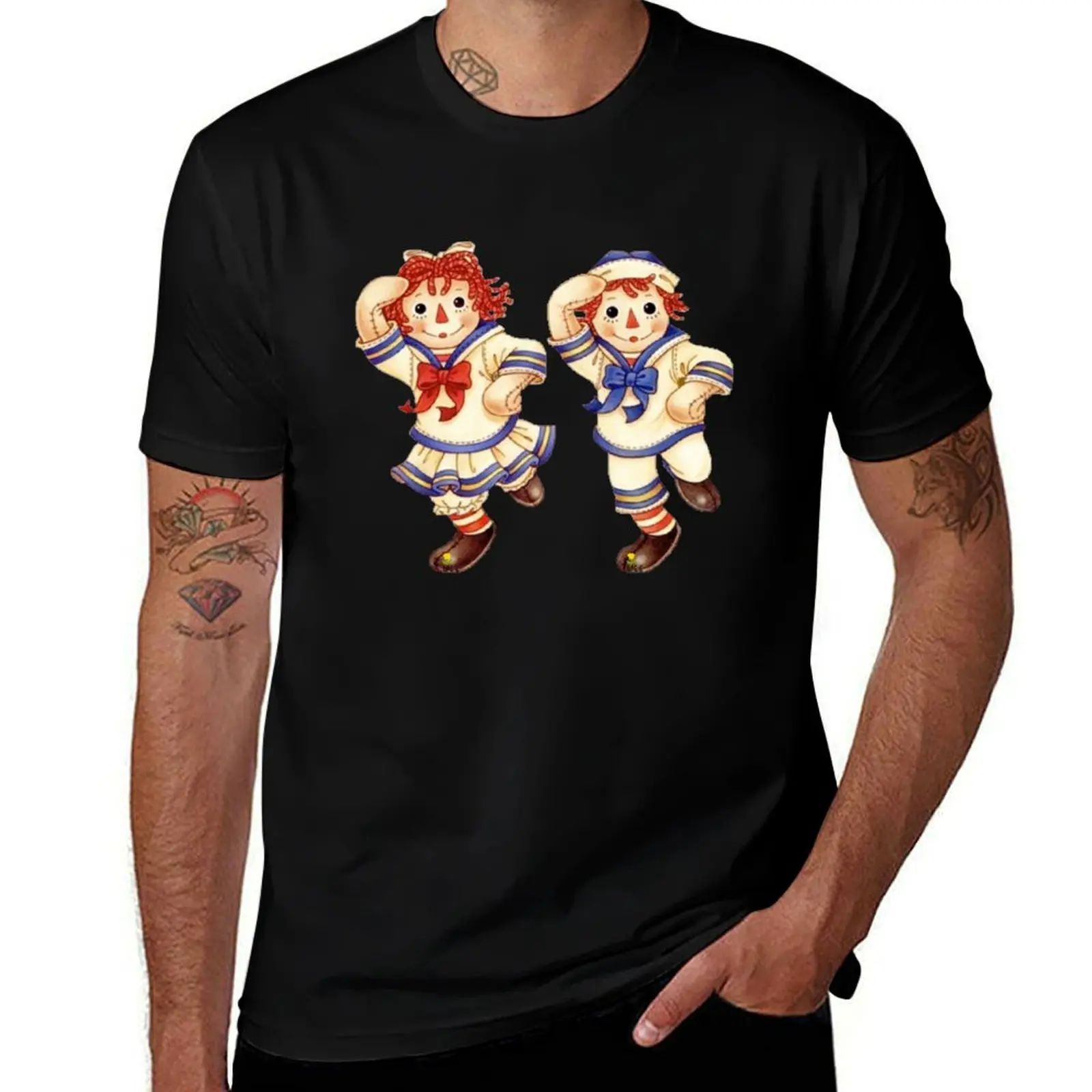 

Raggedy ann and andy T-Shirt Summer Holiday Casual Tee
