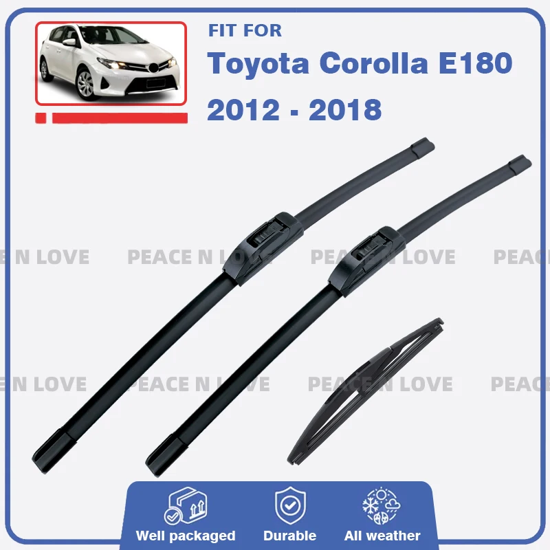 

Передние и задние щетки стеклоочистителя для Toyota Corolla E180 хэтчбек 2012-2018 3 шт. резиновая щетка для лобового стекла автомобильные аксессуары