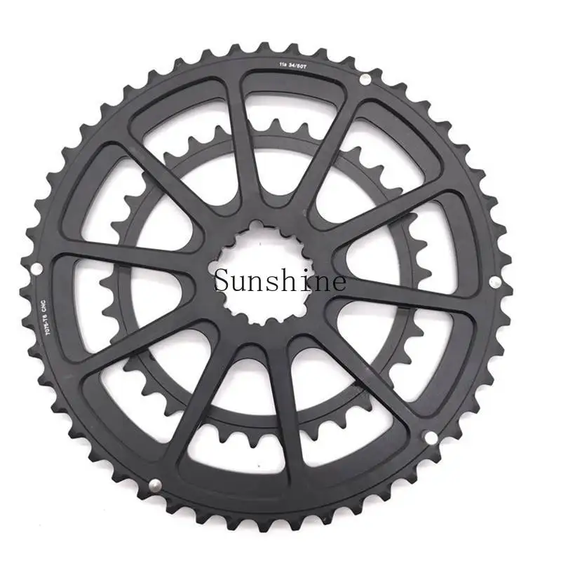 Road folding bicycle cloth hollow integrated crank chrysanthemum double tooth disc 34/50 170mm accessories