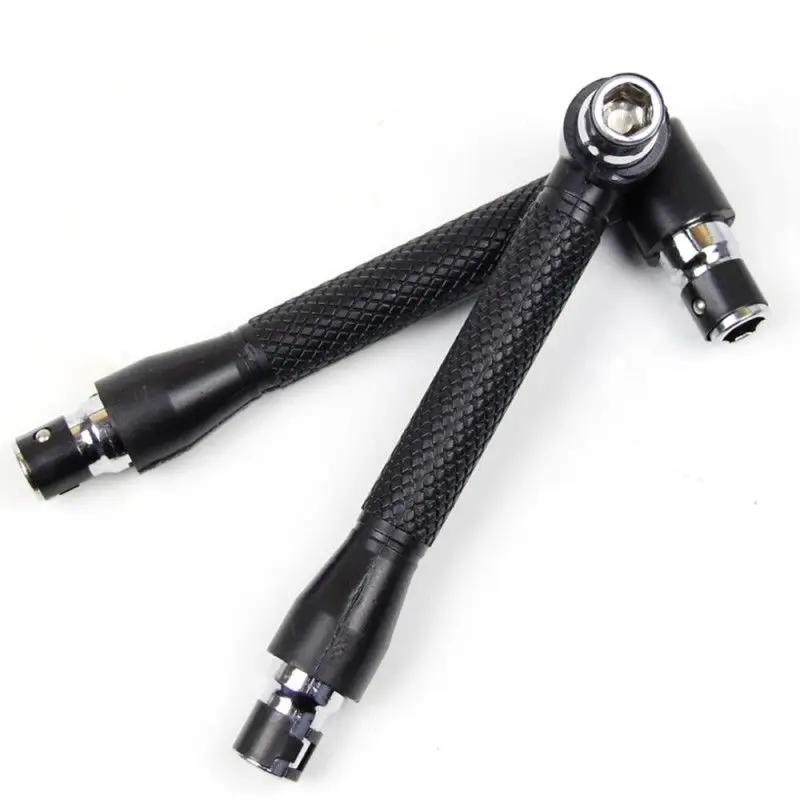 Repairing Tool Wrench 11*4*1cm Black Iron & Plastic Multi Tools Screwdriver Spanner Angled Bits L-shaped Multi tools