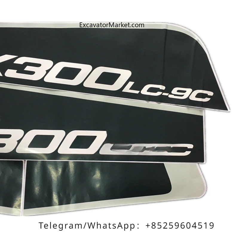 For Daewoo Doosan DX150 225 300LC-9C New Side Door Sticker Excavator