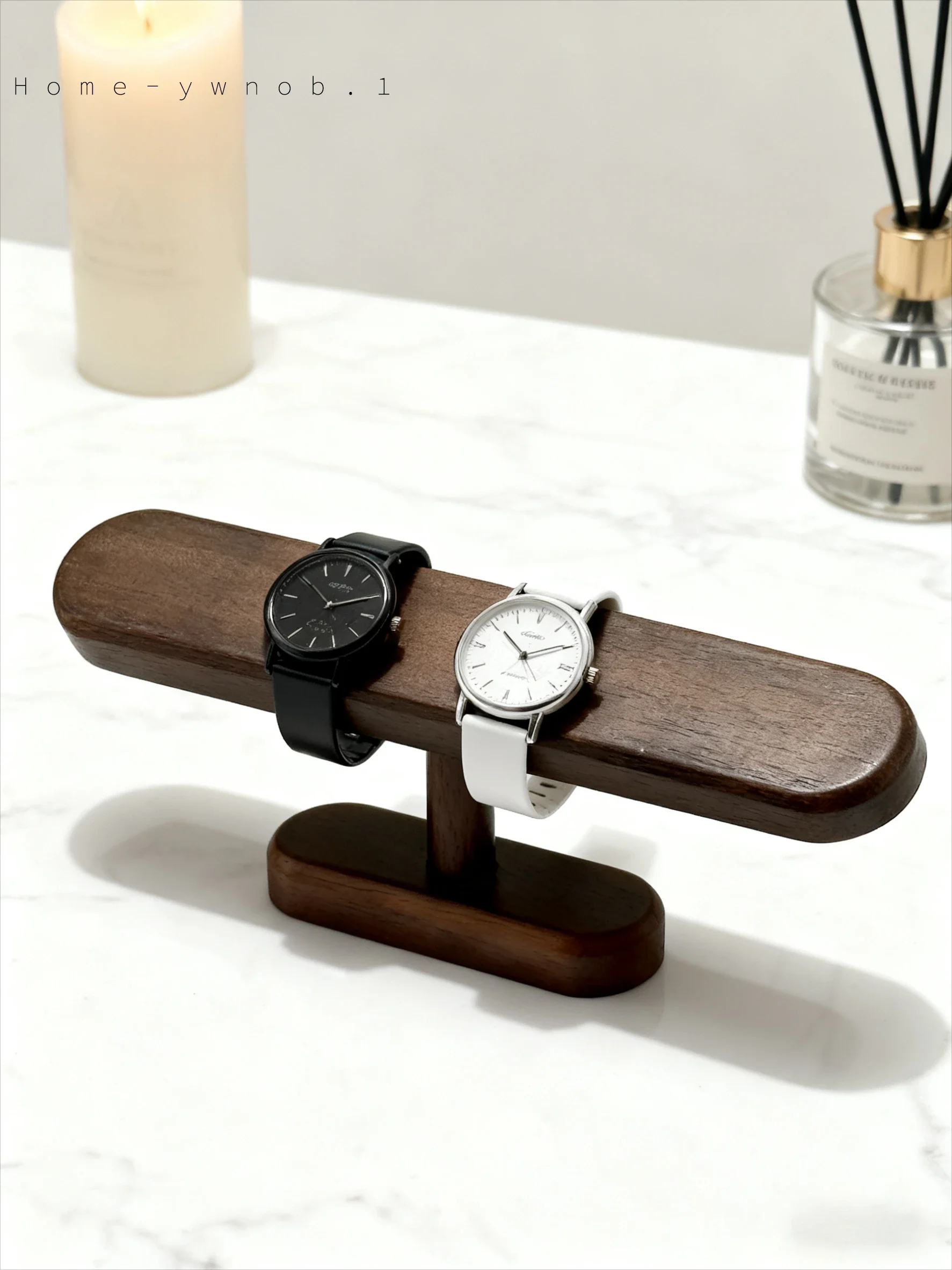 

NEW Solidwalnut Wooden Watch Stand Set | Large and Small Wooden Watch Display Stand Rack for Mens Wristwatches Desktop Organizer