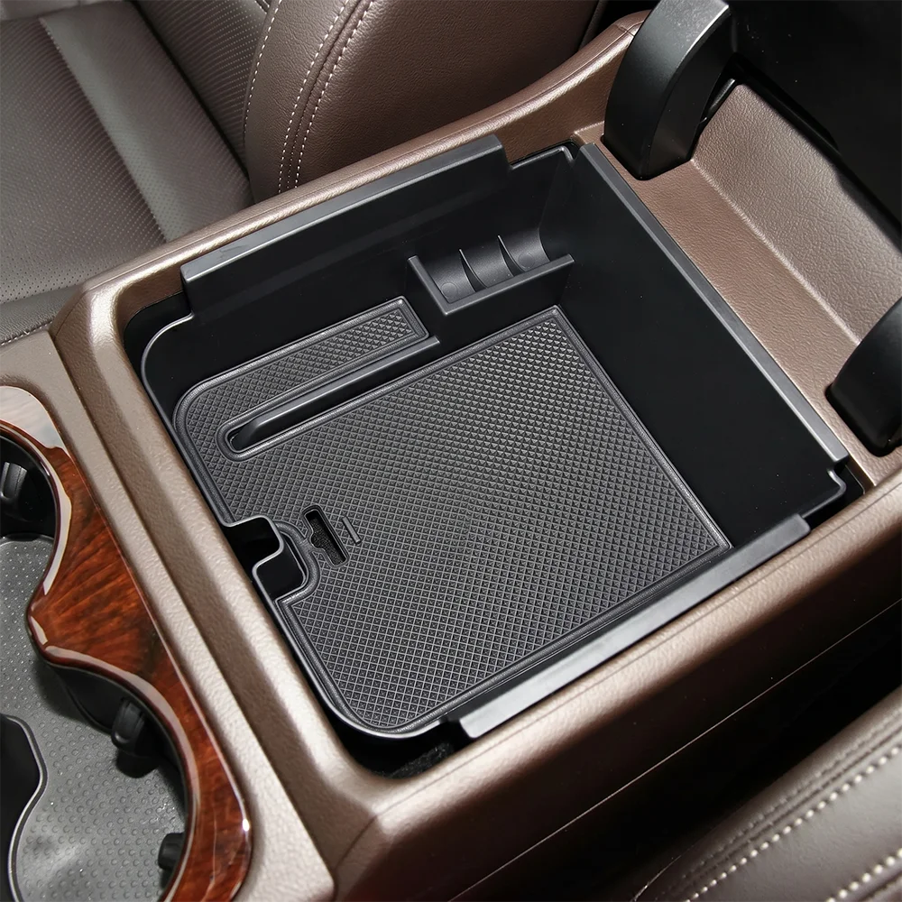 Mittelkonsolen-Organizer-Ablagebox für VW Volkswagen Touareg 2010-2018 Armlehnenbox-Einsatz Innenraumzubehör