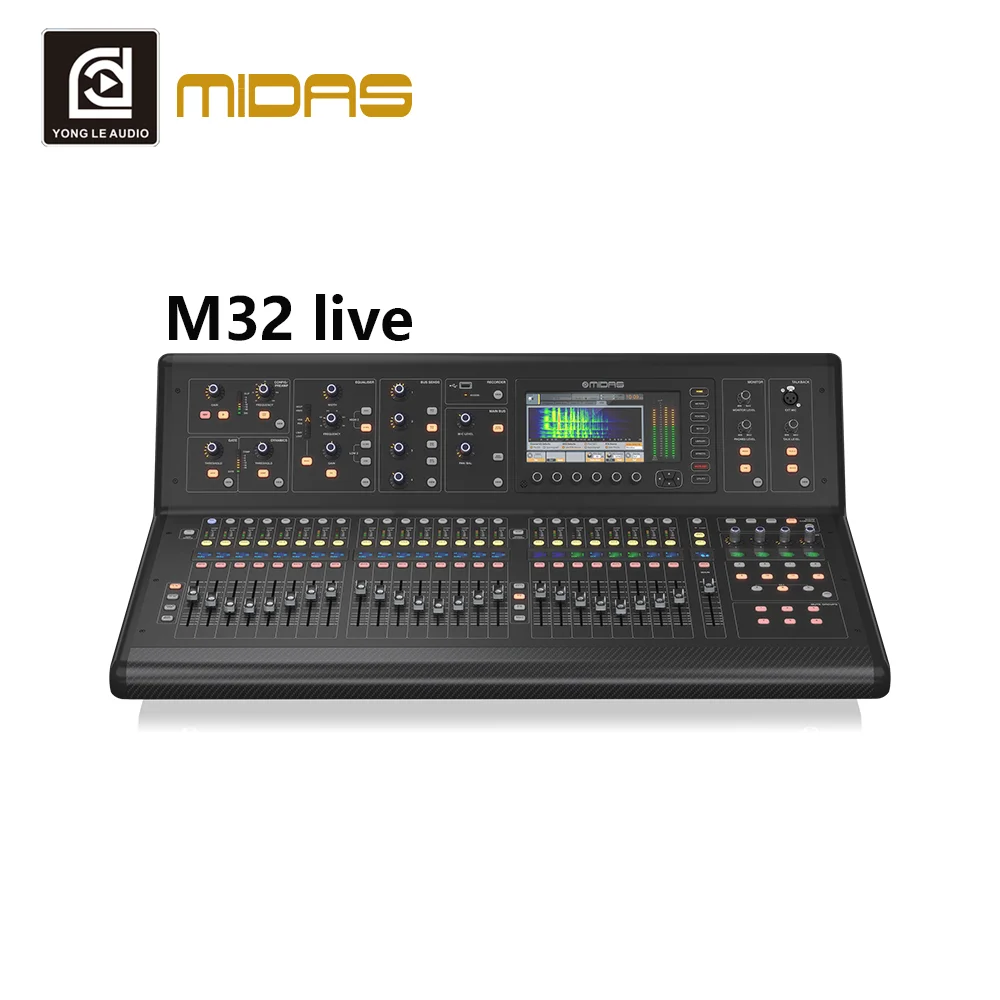 Professional DJ Audio Console Mixer 32-Input Channels Digital Mixer MIDAS PRO Preamps For Recording Studios Metal Construction