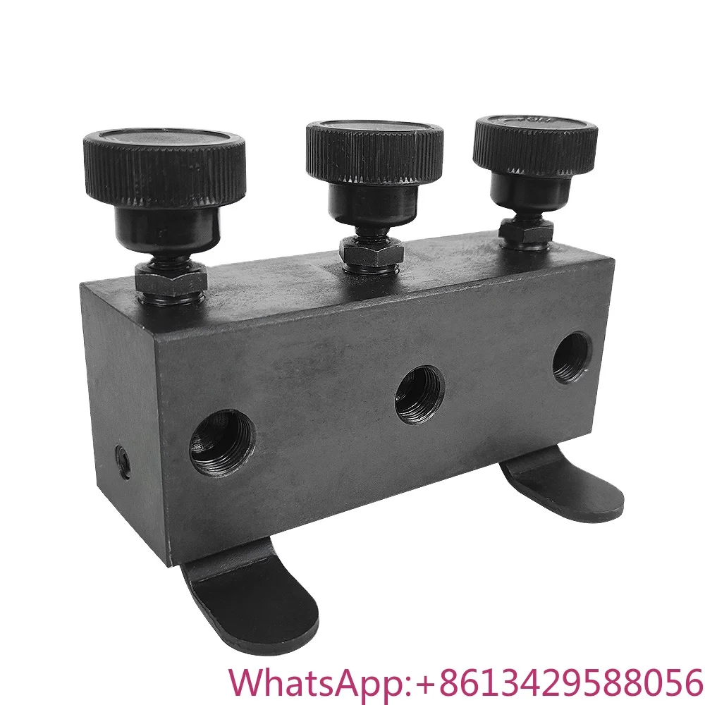

ZG 3/8 Male Coupler Three-Way Hydraulic Distributor Manifold Valve